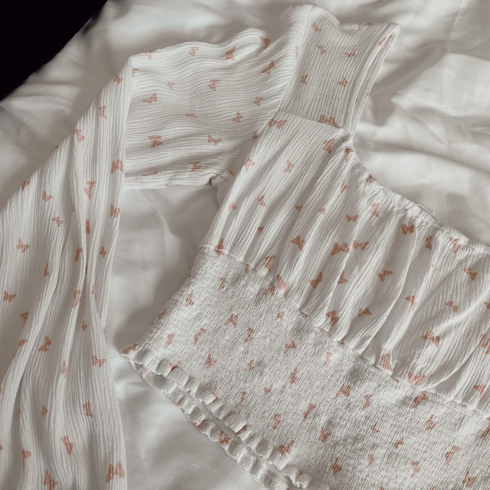 Pink butterfly top